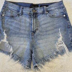 Kendall + Kylie Icon Short Denim Cutoffs Womens 9 High Rise Distressed
